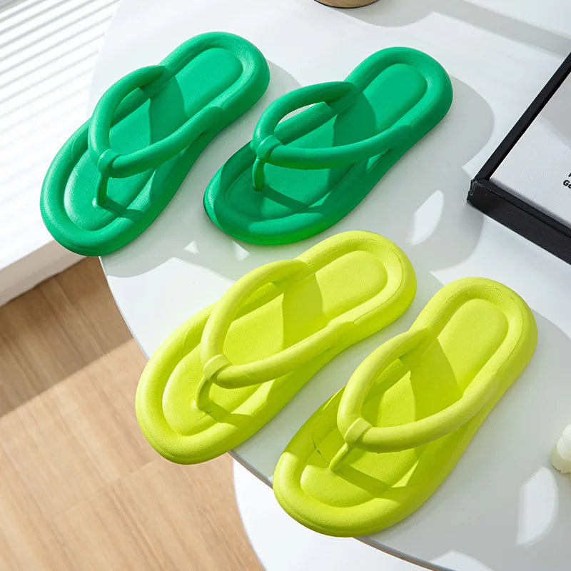 Soft Thick Strap Flip Flops