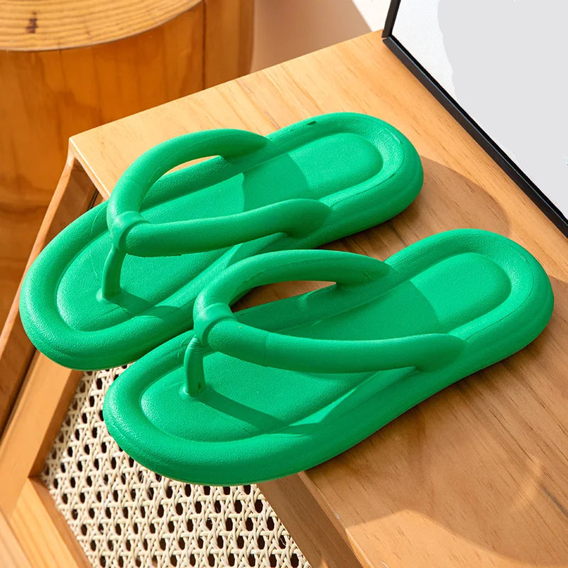 Soft Thick Strap Flip Flops
