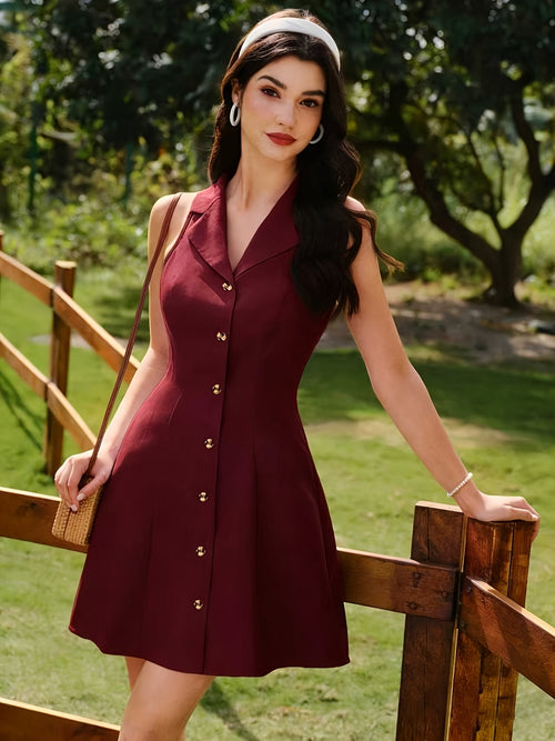 Casual Office Vacation Sun Dress for Women