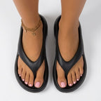 Dam bekväma flip-flops plattform ergonomisk - Multicolor
